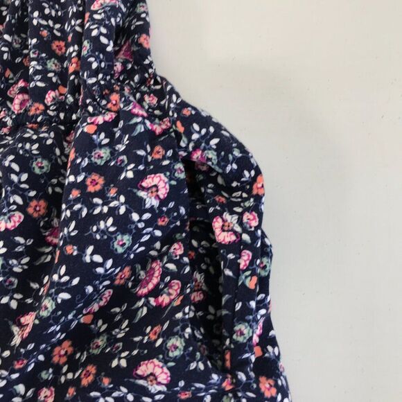 Gap Floral Square Neck Cami Jumpsuit Women's Small Cropped Pockets Rayon Summer - Picture 7 of 16